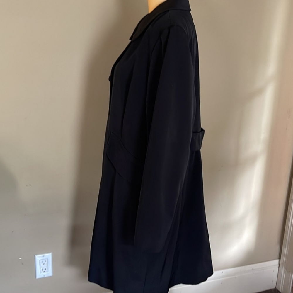 VINTAGE ANNE KLEIN PETER PAN COLLAR RAIN/TRENCH COAT SIZE SMALL - Picture 11 of 15